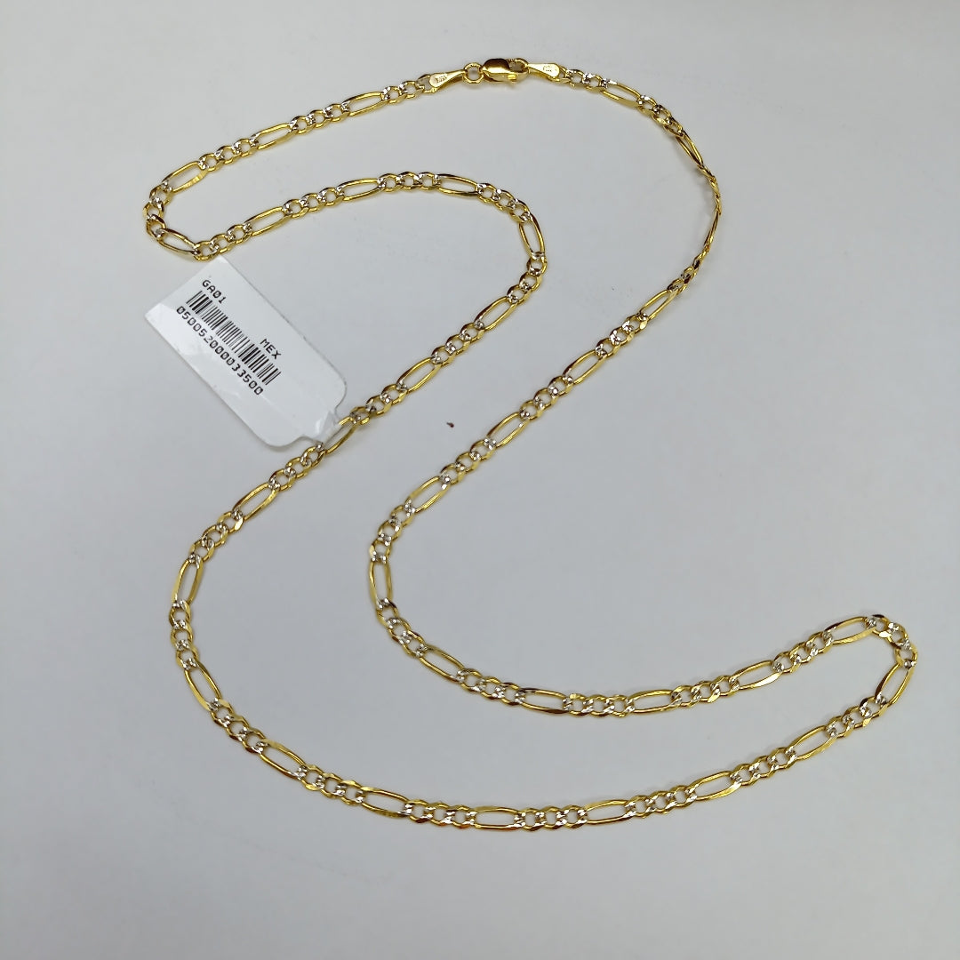 CADENAS 3X1 DIAMANTADA ORO 14K 55 CM 8.5 GR (NUEVO)