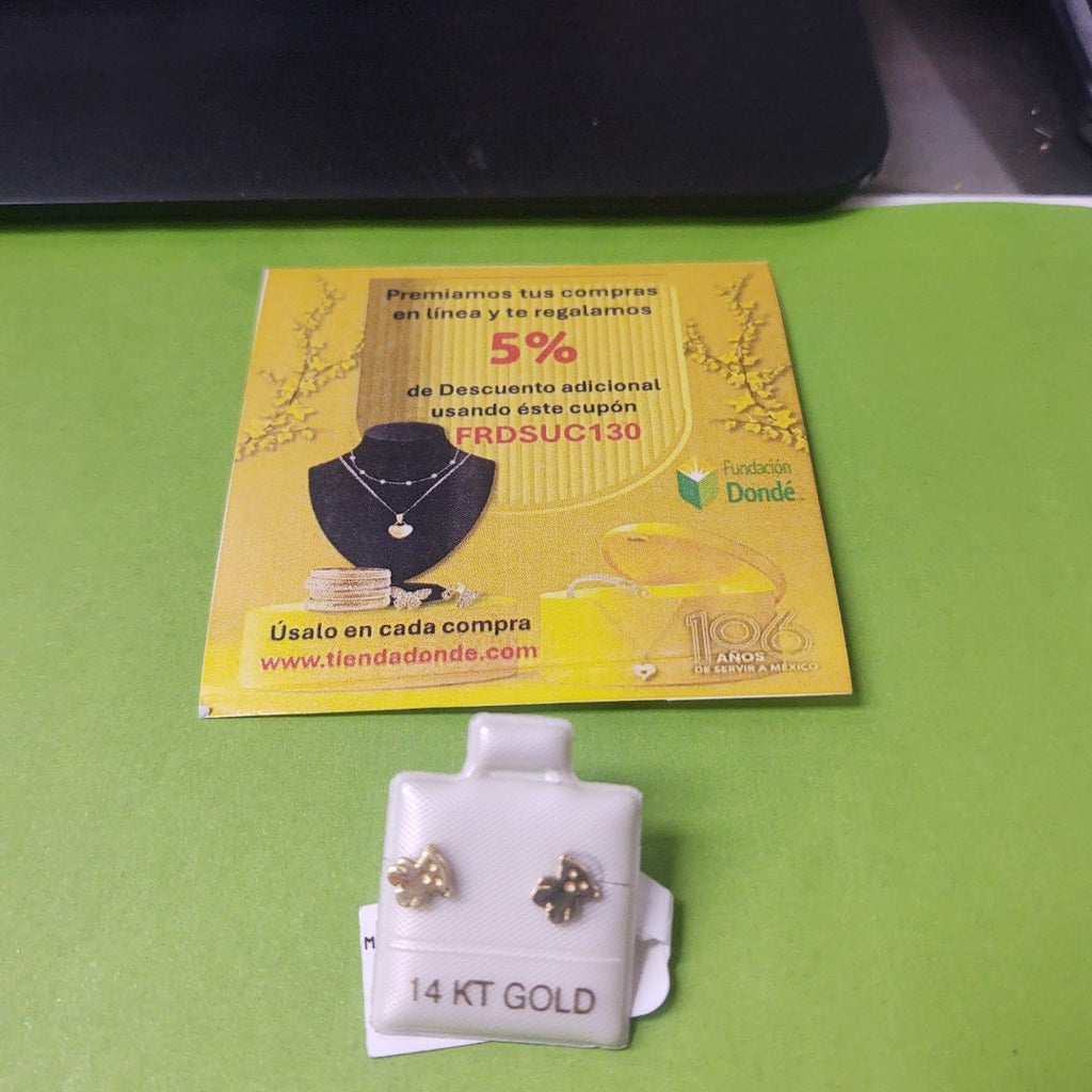BROQUELES ORO 14K 0.8 (NUEVO)