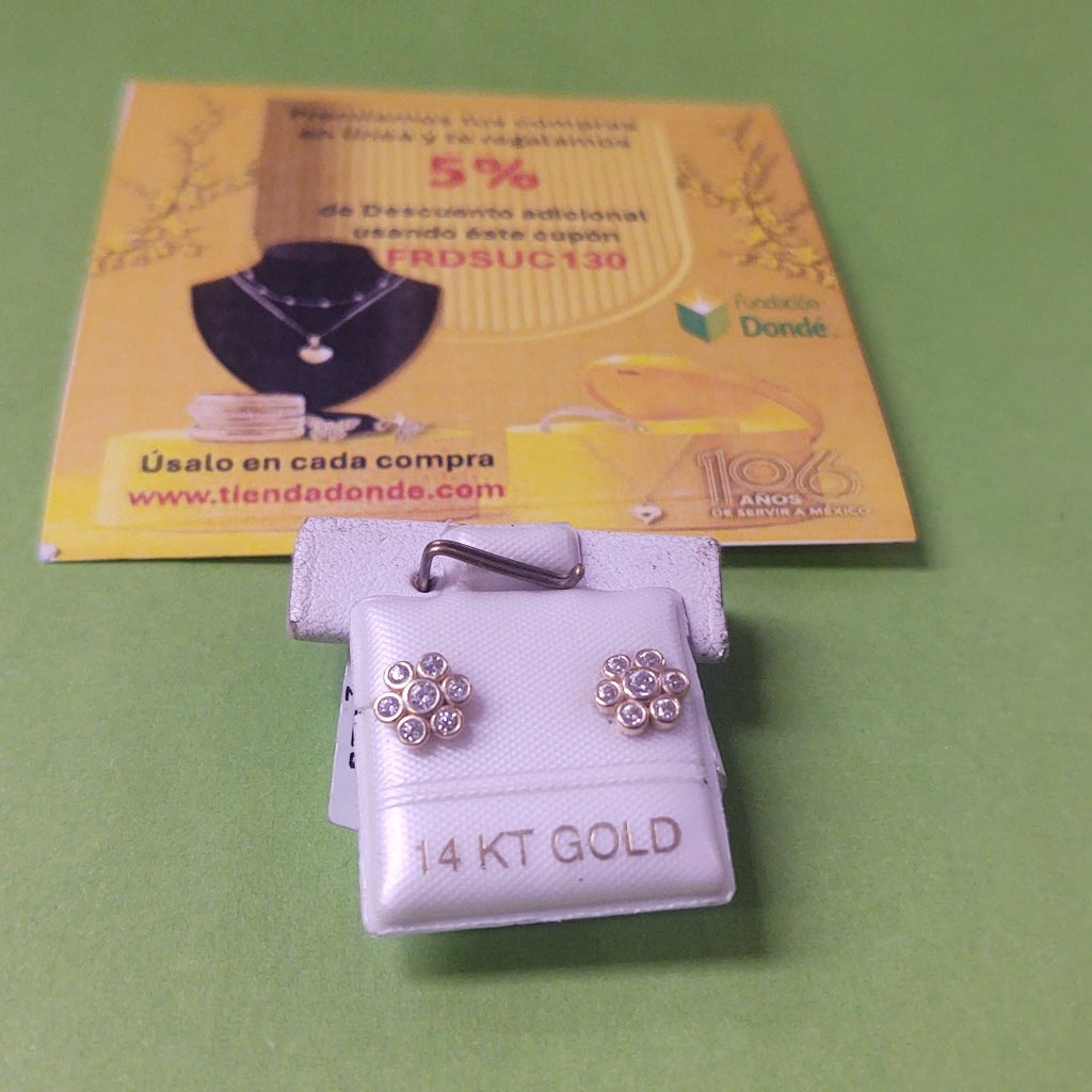 BROQUELES ORO 14K 1.2 (NUEVO)