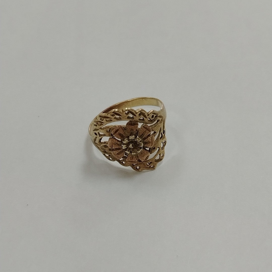ANILLO ORO,ORO COMBINADO 10 K 2,70 GRMS (SEMINUEVO)