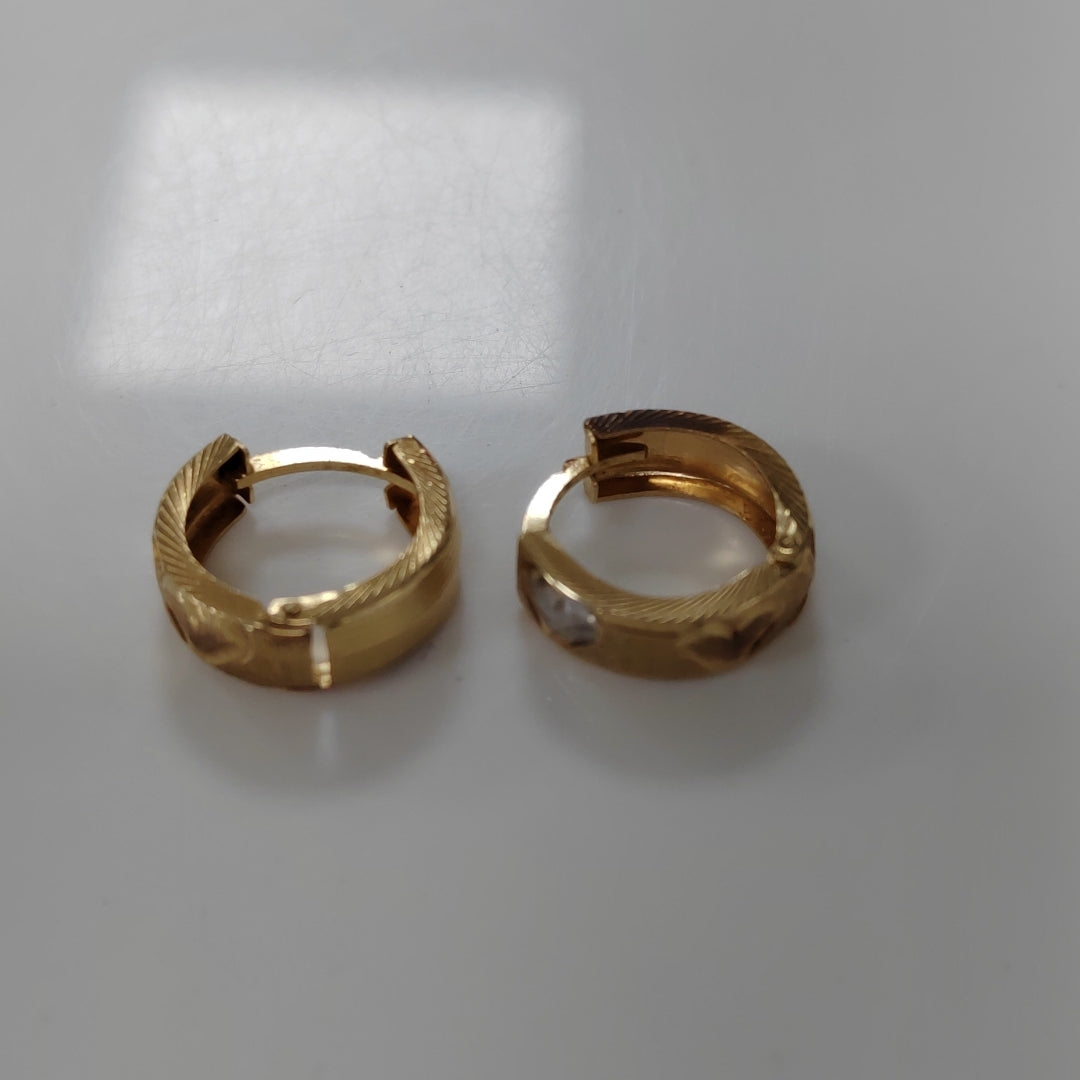 ARETES PAR ORO 14 K 1,90 GRMS (SEMINUEVO)