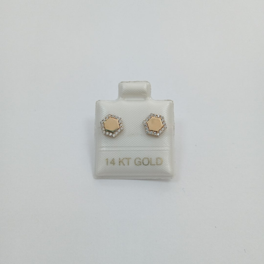 BROQUELES ORO 14K 1.4 (NUEVO)