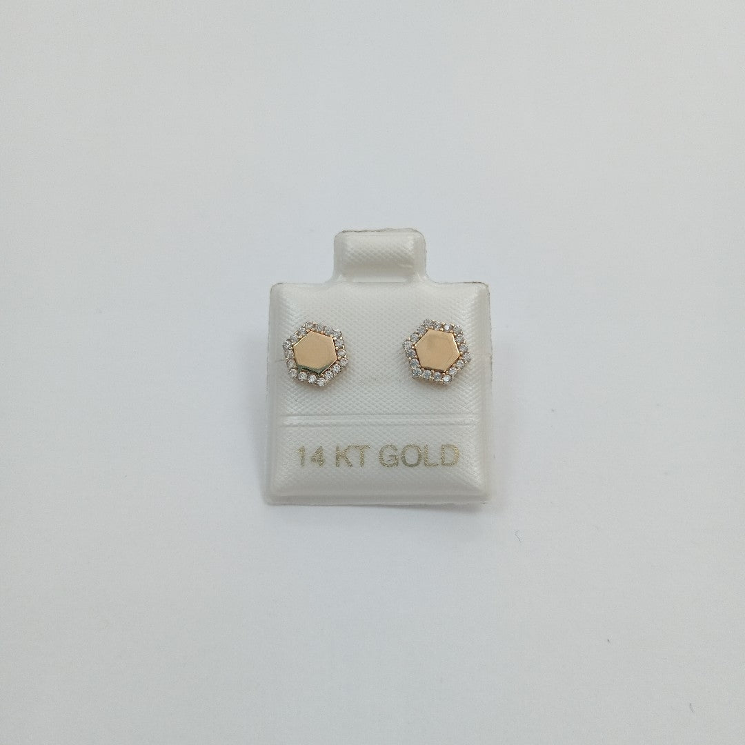 BROQUELES ORO 14K 1.4 (NUEVO)