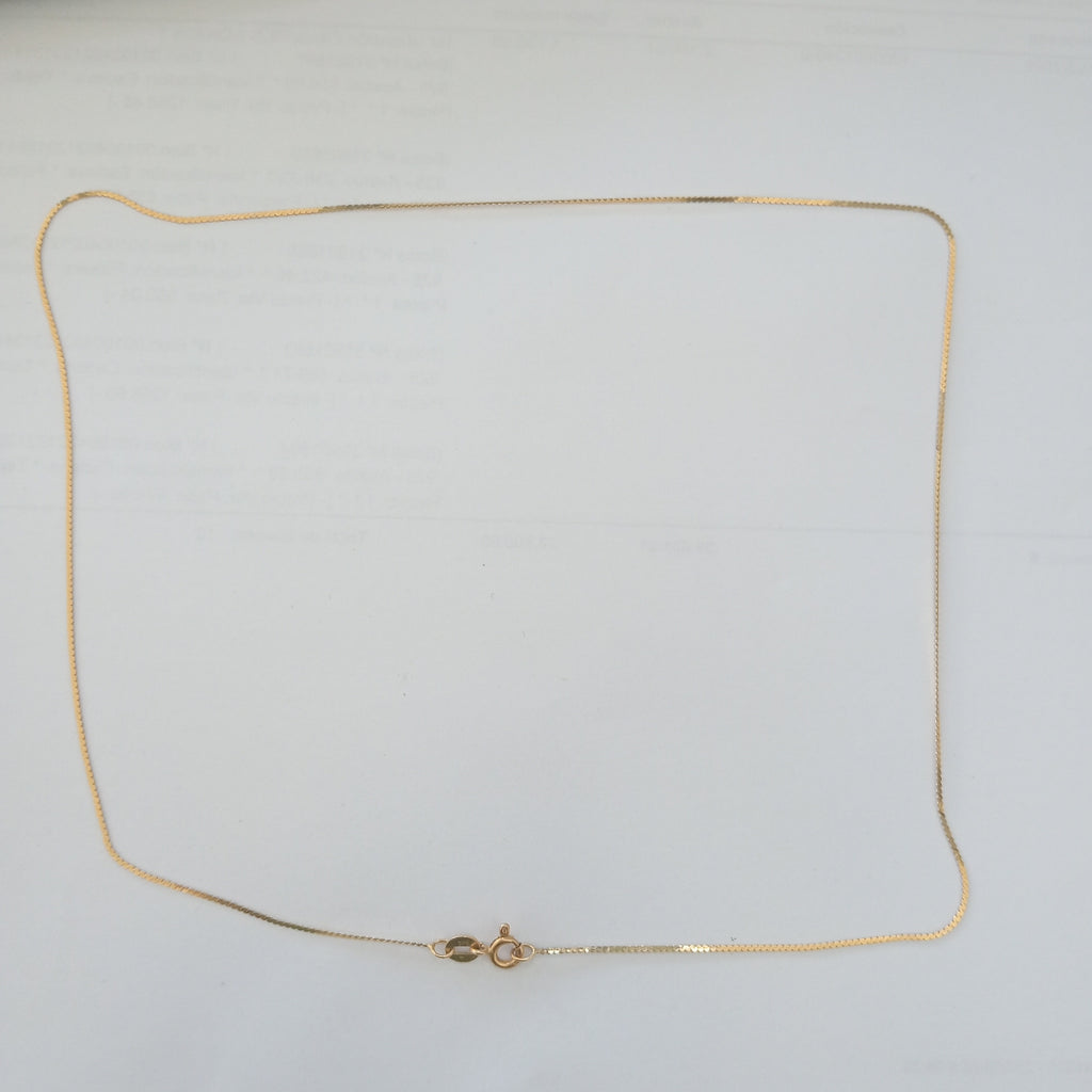 CADENA ORO 14 K 1.2 GRMS (SEMINUEVO)