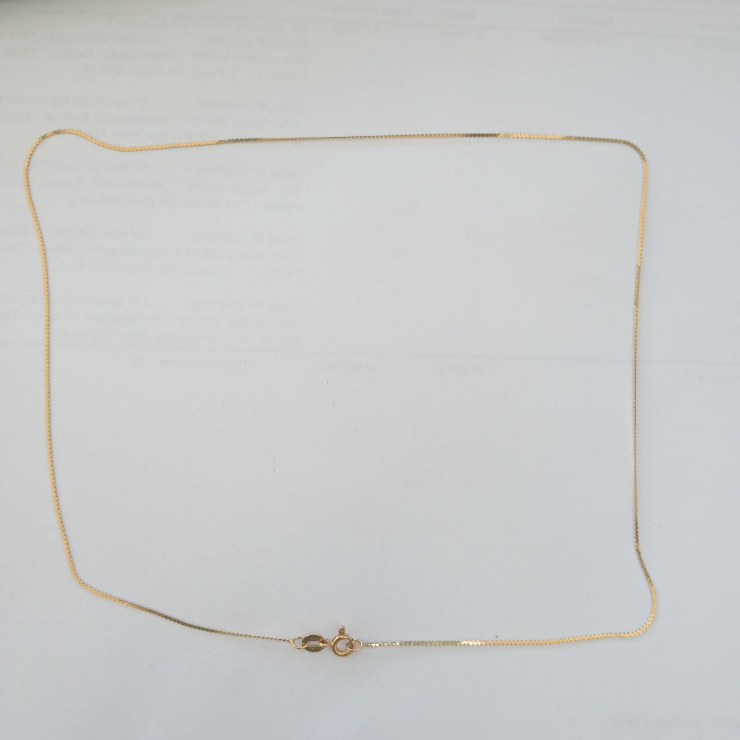 CADENA ORO 14 K 1.2 GRMS (SEMINUEVO)