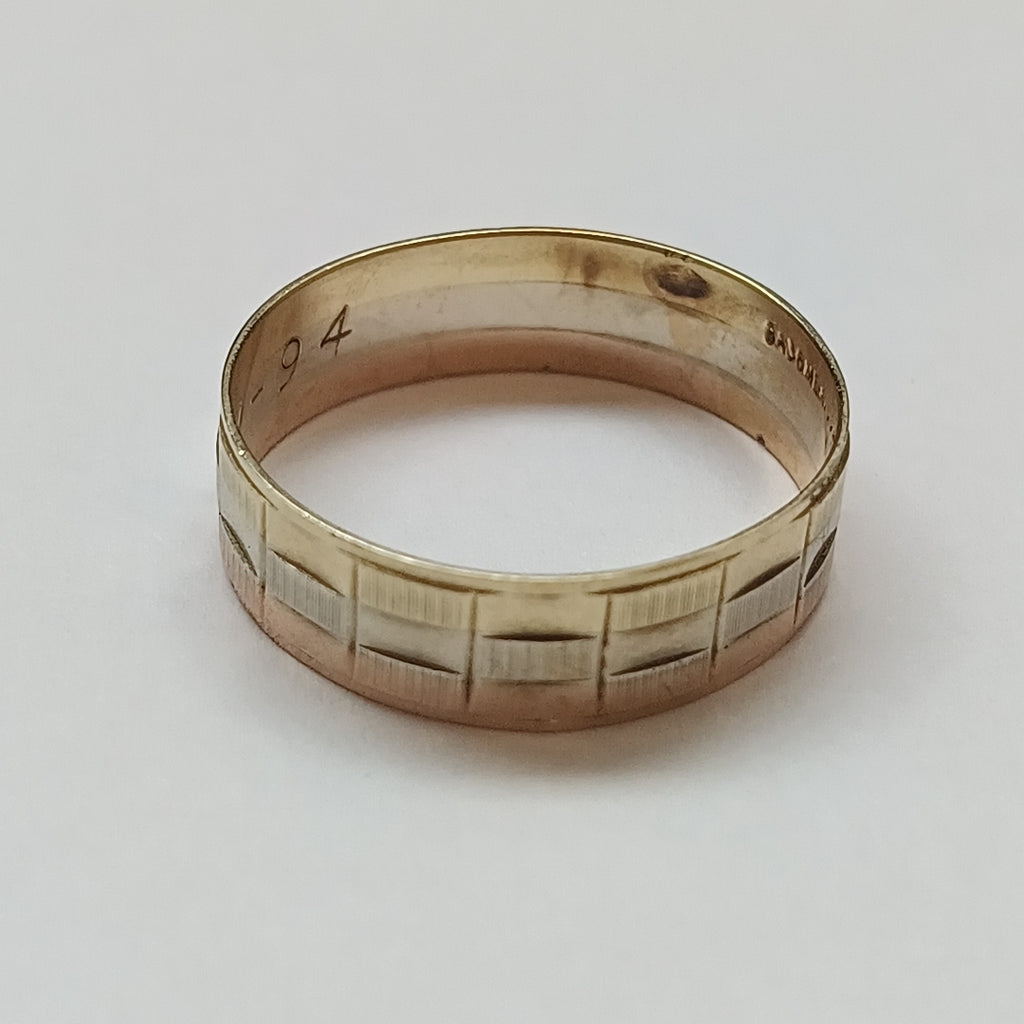 ARGOLLA ORO, ORO COMBINADO 14 K 2.4 GRMS (SEMINUEVO)