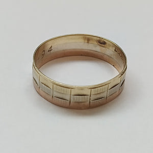 ARGOLLA ORO, ORO COMBINADO 14 K 2.4 GRMS (SEMINUEVO)