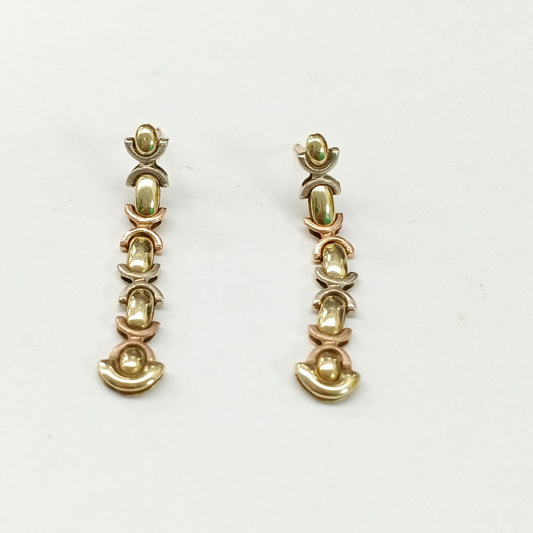 ARETES PAR ORO 14 K 2,50 GRMS (SEMINUEVO)