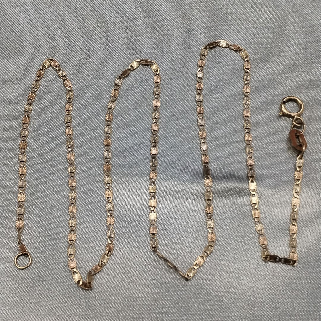 CADENA ORO COMBINADO 10 K 1,40 GRMS (SEMINUEVO)