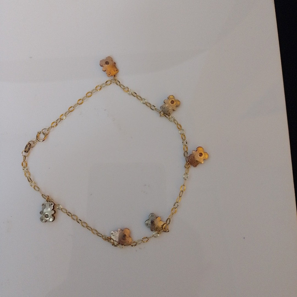 PULSERA ORO, ORO COMBINADO 14 K 3.4 GRMS (SEMINUEVO)