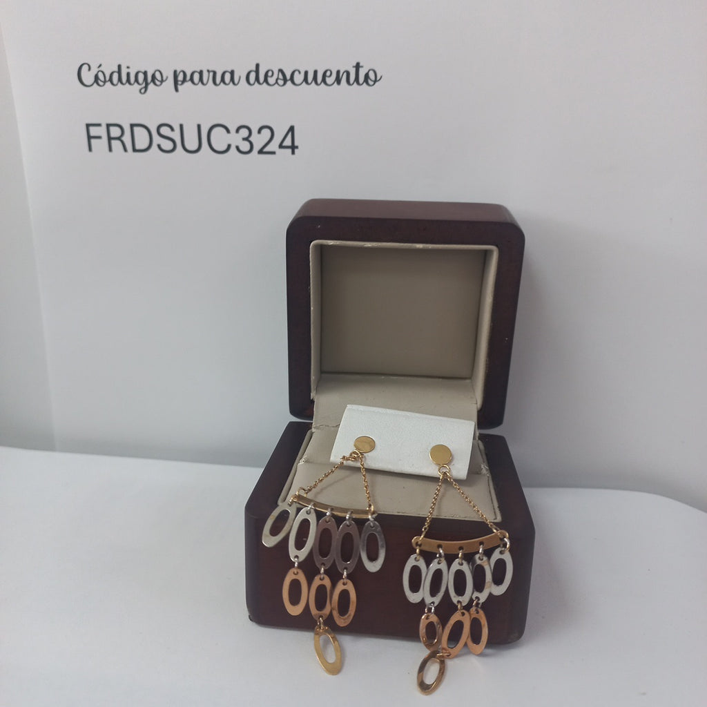 ARETES PAR ORO 14 K 5,30 GRMS (SEMINUEVO)