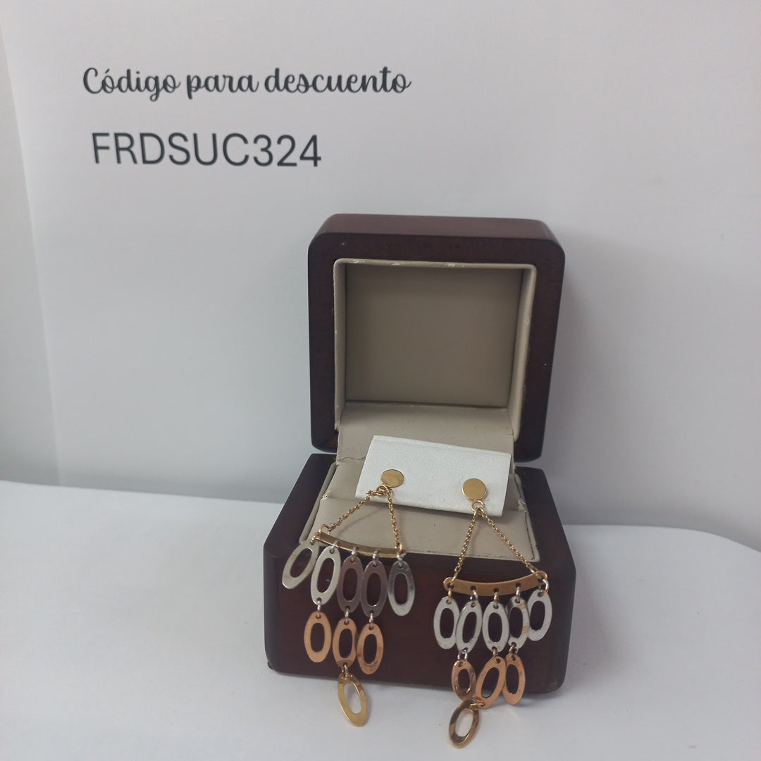 ARETES PAR ORO 14 K 5,30 GRMS (SEMINUEVO)