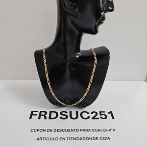 CADENAS 3X1 ORO 14K 55 CM 4 GR (NUEVO)