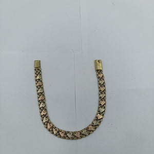 PULSERA ORO COMBINADO 10 K 10.4 GRMS (SEMINUEVO)