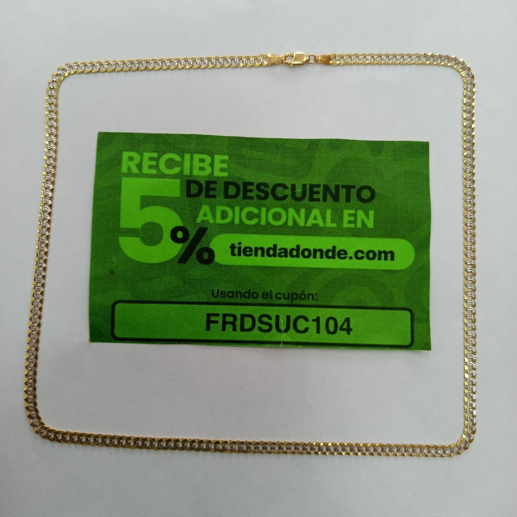 CADENA ORO, RODIADO 14 K 11.3 GRMS (SEMINUEVO)