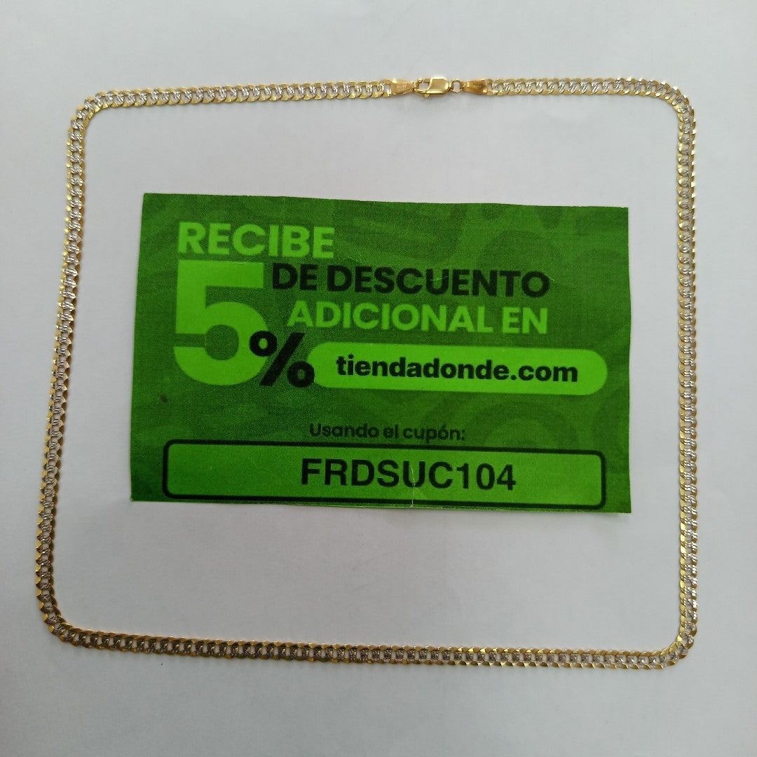 CADENA ORO, RODIADO 14 K 11.3 GRMS (SEMINUEVO)
