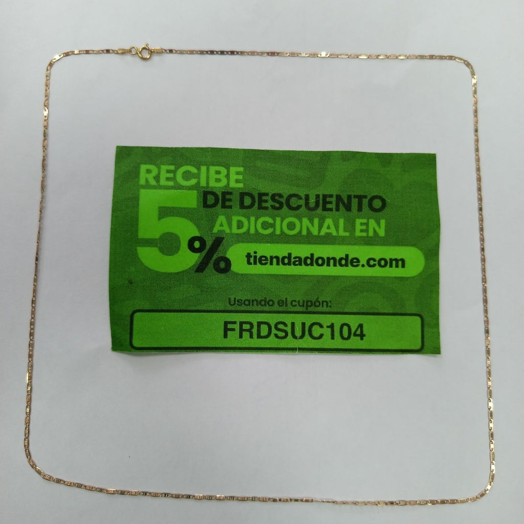 CADENA ORO 14 K 2.6 GRMS (SEMINUEVO)