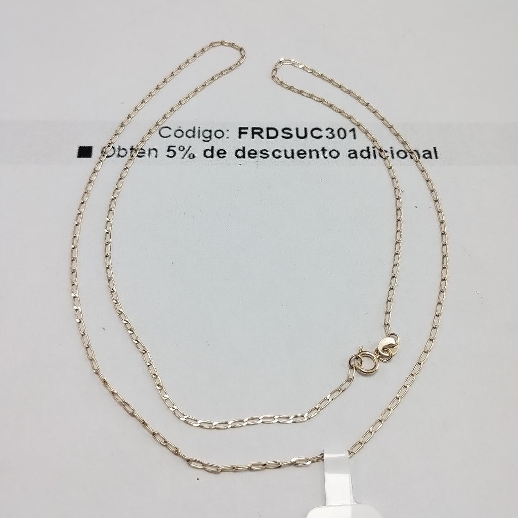 CADENAS TEJIDO ESLABONES ORO 10K 60 CM 2.1 GR (NUEVO)