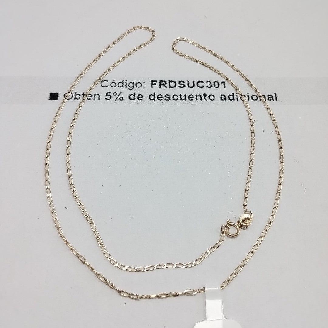 CADENAS TEJIDO ESLABONES ORO 10K 60 CM 2.1 GR (NUEVO)