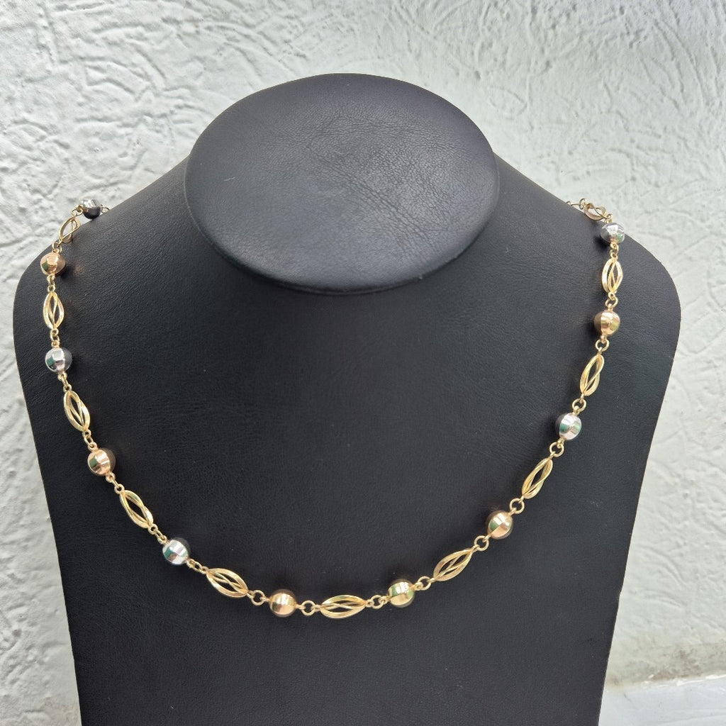 CADENA ORO, ORO BLANCO 14 K 15.3 GRMS (SEMINUEVO)