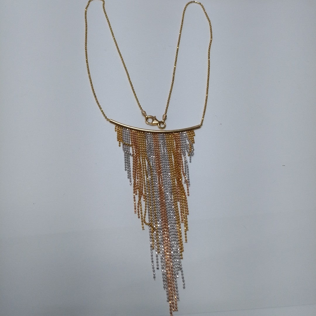GARGANTILLA ORO COMBINADO 14 K 9.7 GRMS (SEMINUEVO)
