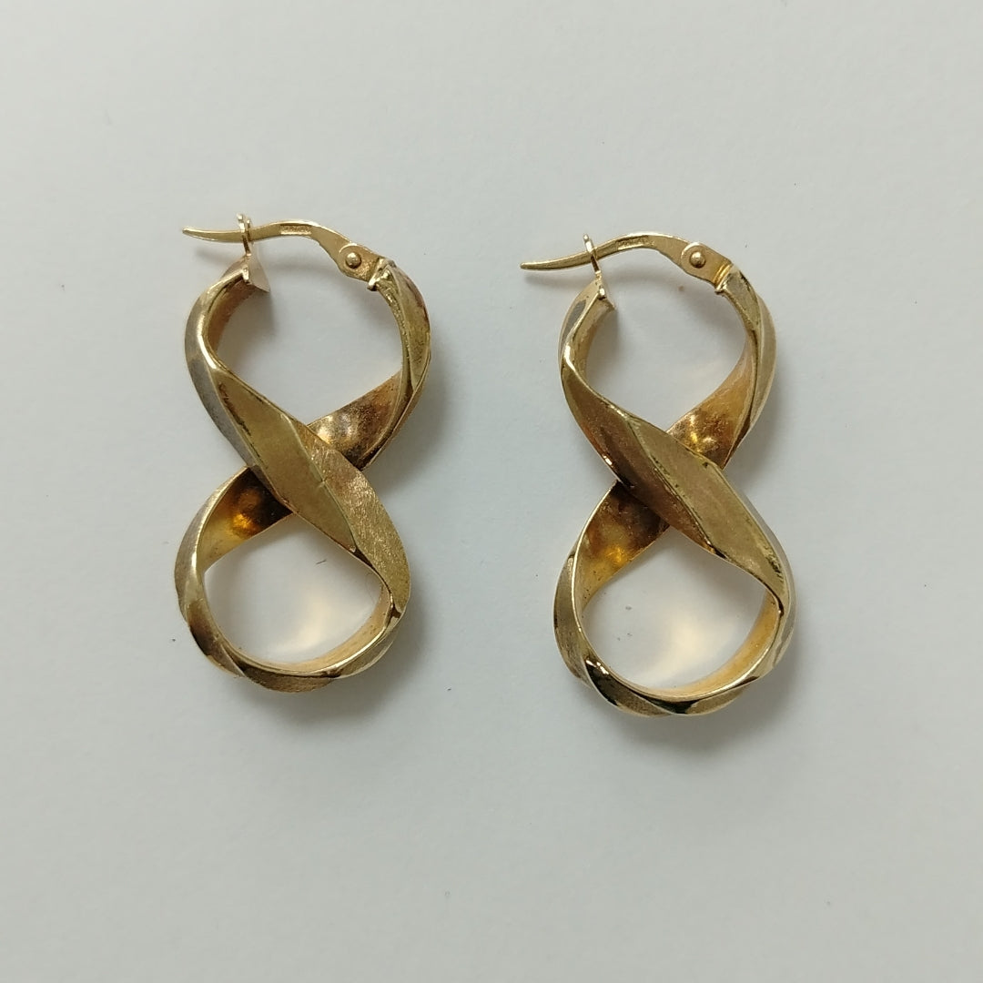 ARETES PAR ORO 14 K 2,30 GRMS (SEMINUEVO)
