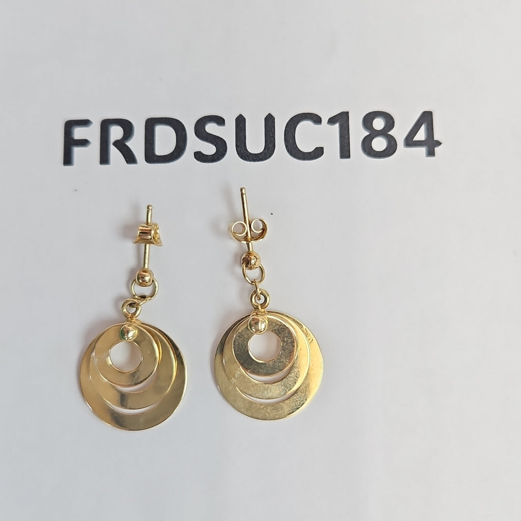 BROQUELES PAR ORO 14 K 5.8 GRMS (SEMINUEVO)