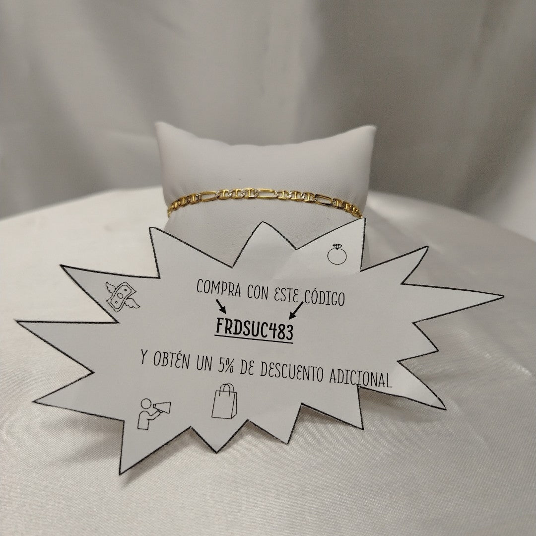 PULSERA TEJIDO 3X1 2.9G 18 CM (NUEVO)
