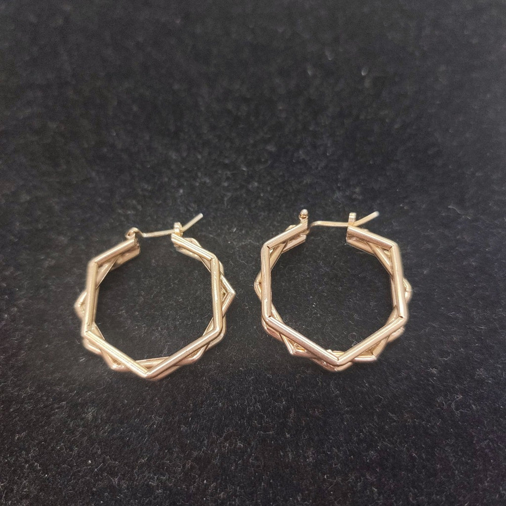 ARRACADAS PAR ORO 14 K 5.7 GRMS (SEMINUEVO)