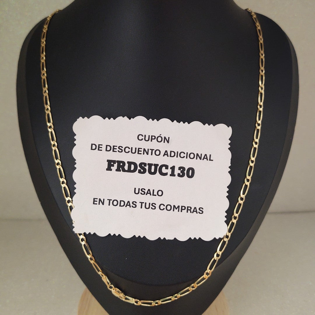 CADENAS 1X1 ORO 14K 55 CM 7.4 GR (NUEVO)