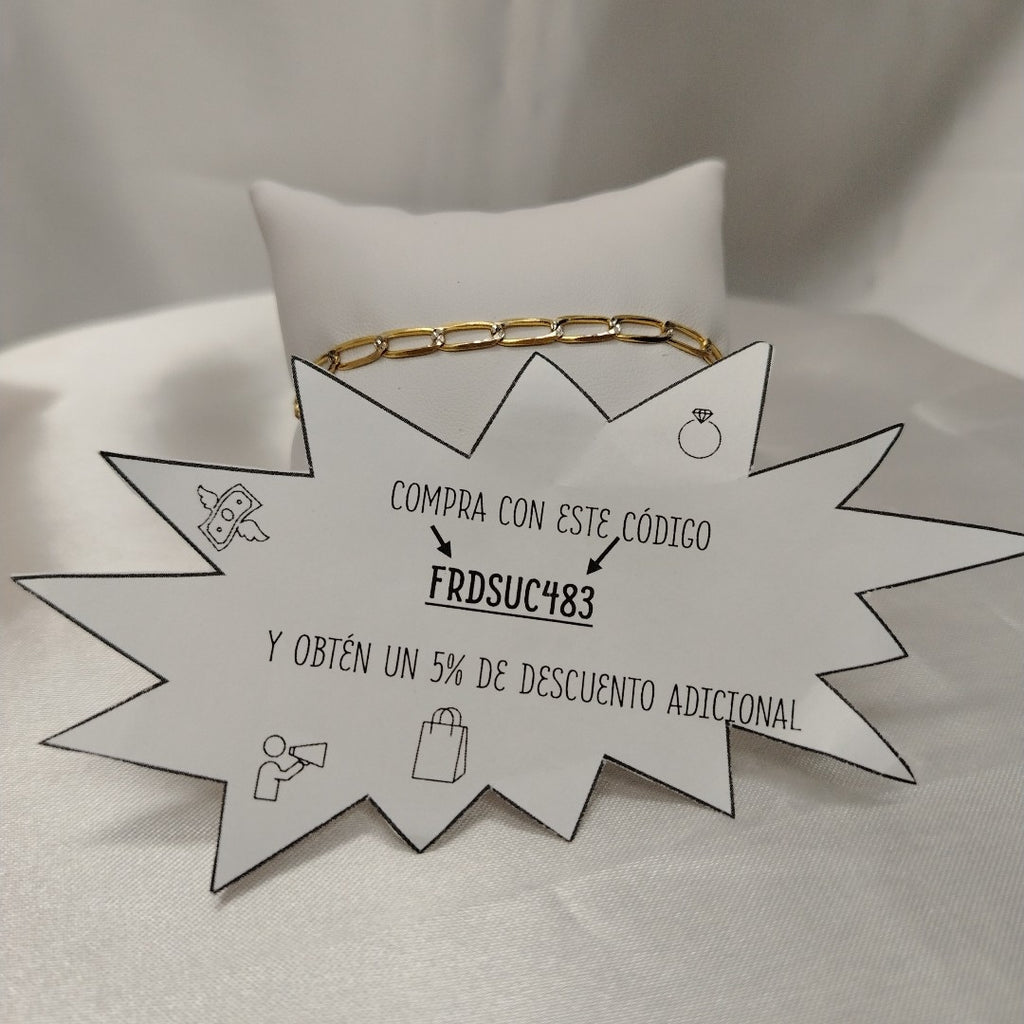 PULSERA TEJIDO ESLABONES 3.9G 18 CM (NUEVO)