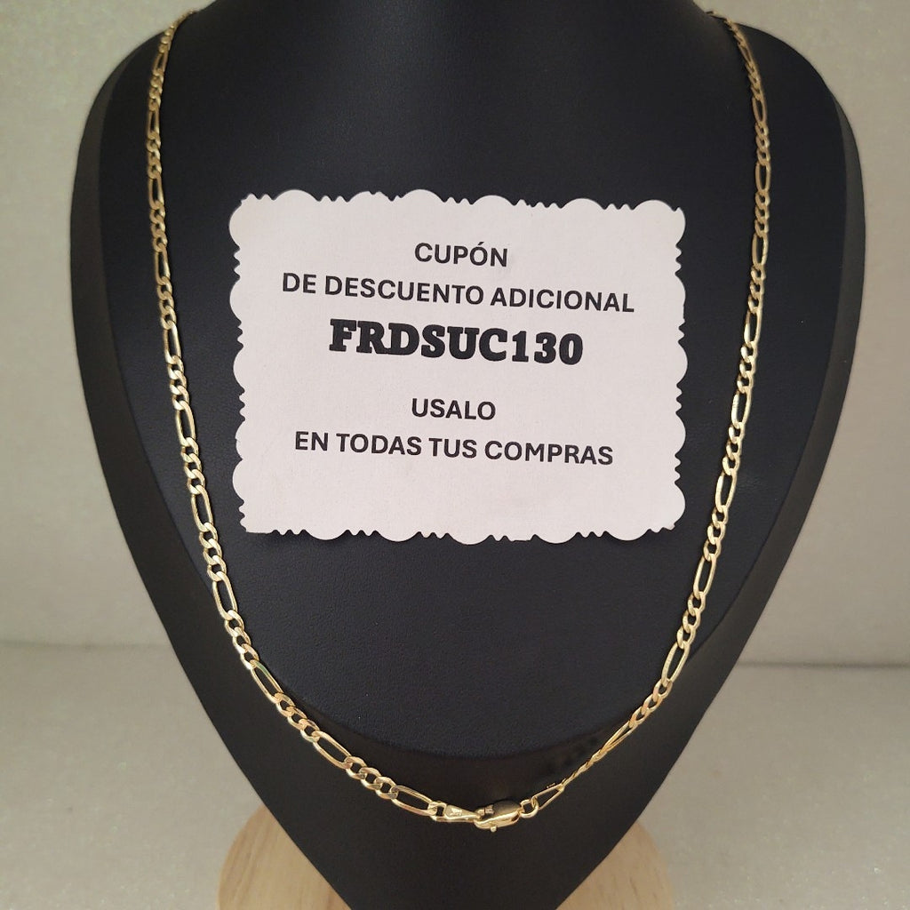 CADENAS 3X1 ORO 14K 55 CM 8.2 GR (NUEVO)