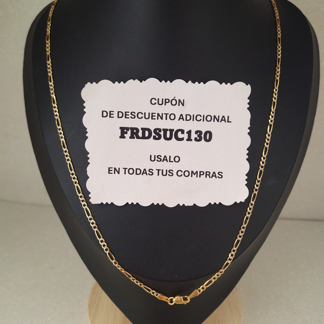 CADENAS TEJIDO 3X1 ORO 14K 55 CM 4.9 GR (NUEVO)