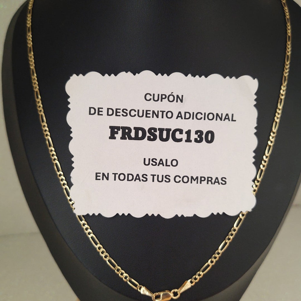 CADENAS 3X1 ORO 14K 55 CM 5.2 GR (NUEVO)