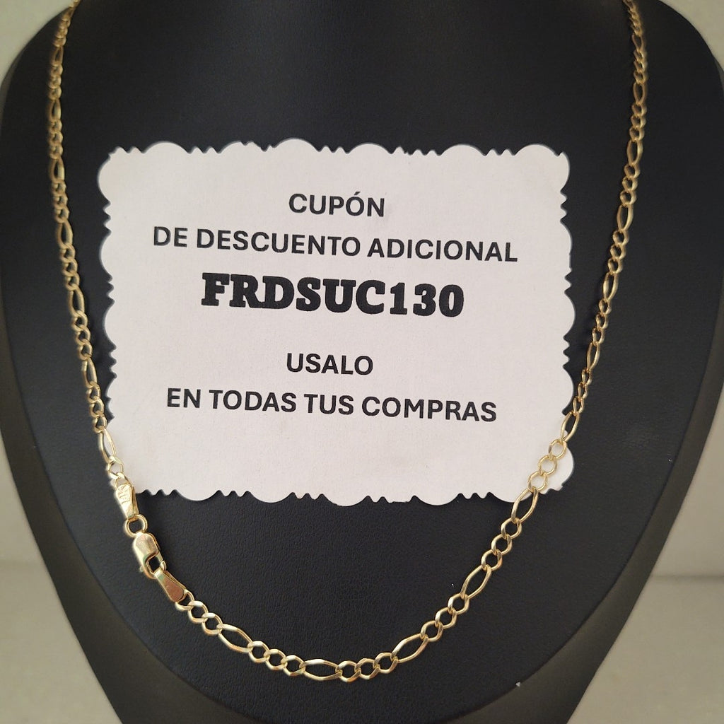 CADENAS 3X1 ORO 14K 55 CM 5.1 GR (NUEVO)