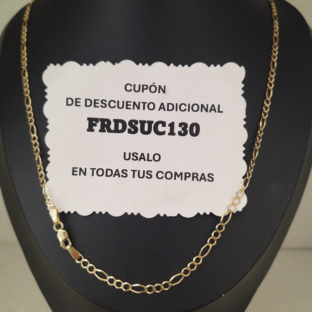 CADENAS 3X1 ORO 14K 55 CM 5.1 GR (NUEVO)