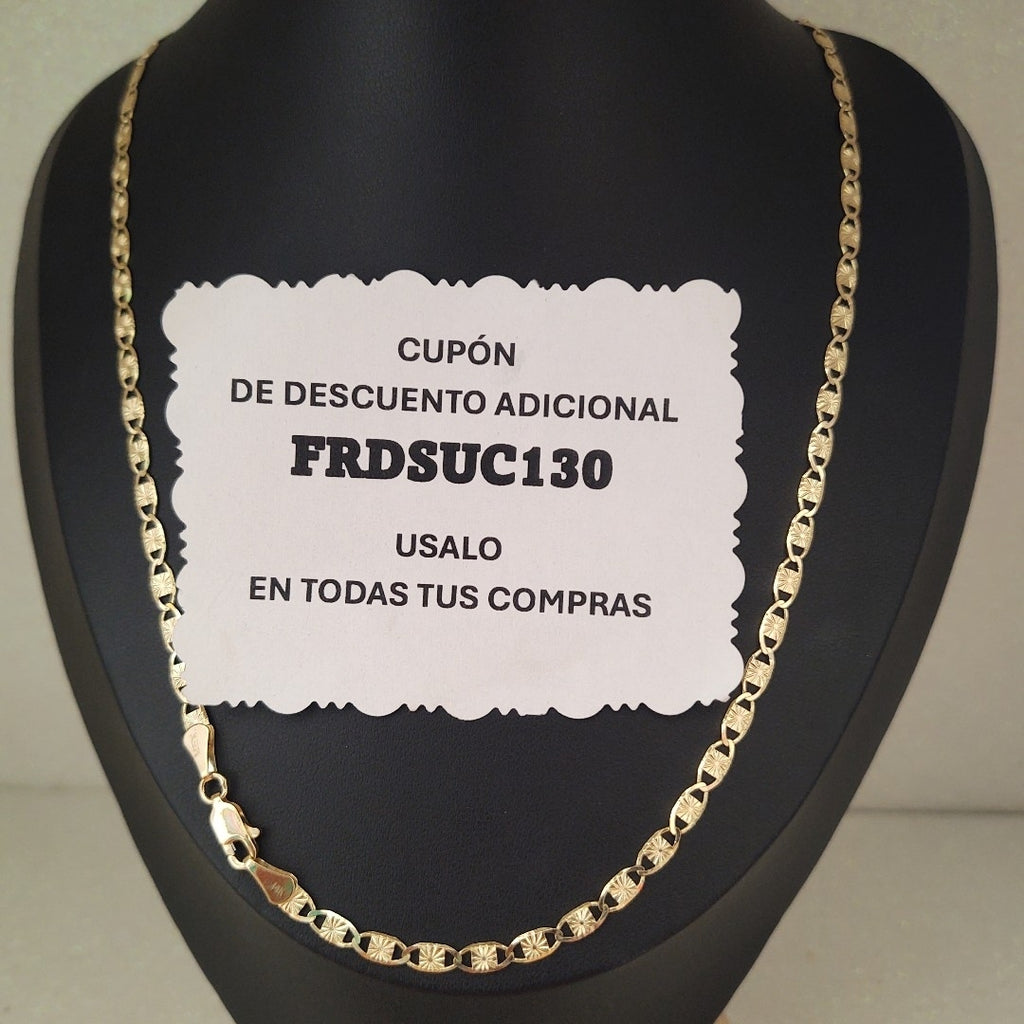 CADENAS TEJIDO GUCHI ORO 14K 55 CM 7 GR (NUEVO)