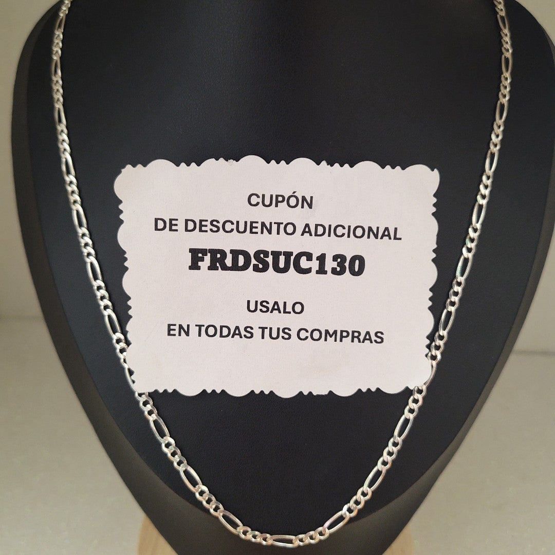 CADENA TEJIDO 3X1 PLATA .925 50 CM 7 GR (NUEVO)