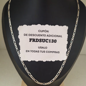 CADENA TEJIDO 3X1 PLATA .925 50 CM 7 GR (NUEVO)
