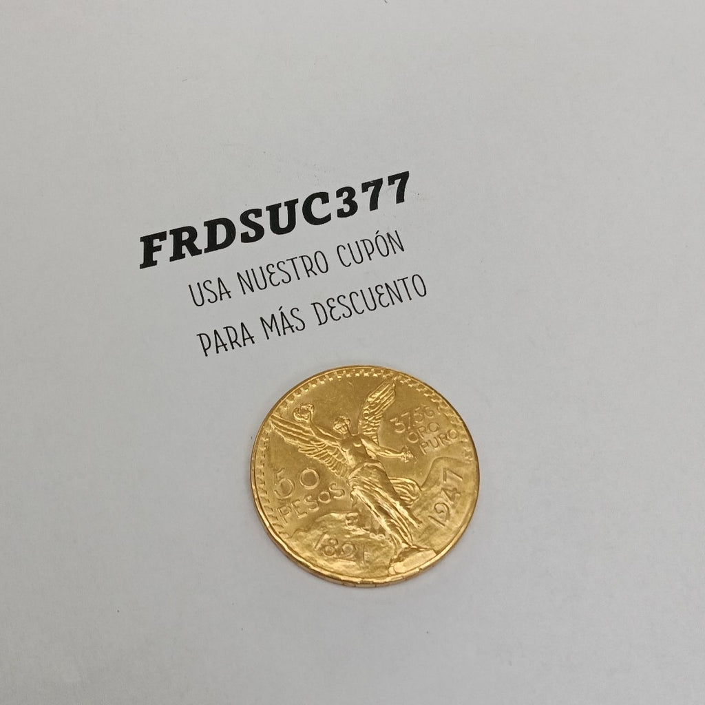 K1 41,60 GRMS 21 K IDENTIFICACIÓN MONEDA NOMINATIVA MONEDAS PESOS 50 PESOS (SEMINUEVO)