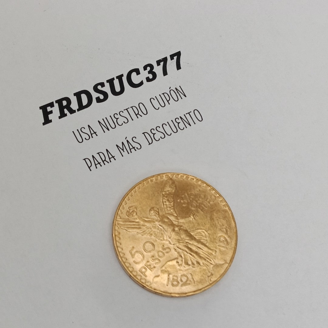 K1 41,60 GRMS 21 K IDENTIFICACIÓN MONEDA NOMINATIVA MONEDAS PESOS 50 PESOS (SEMINUEVO)
