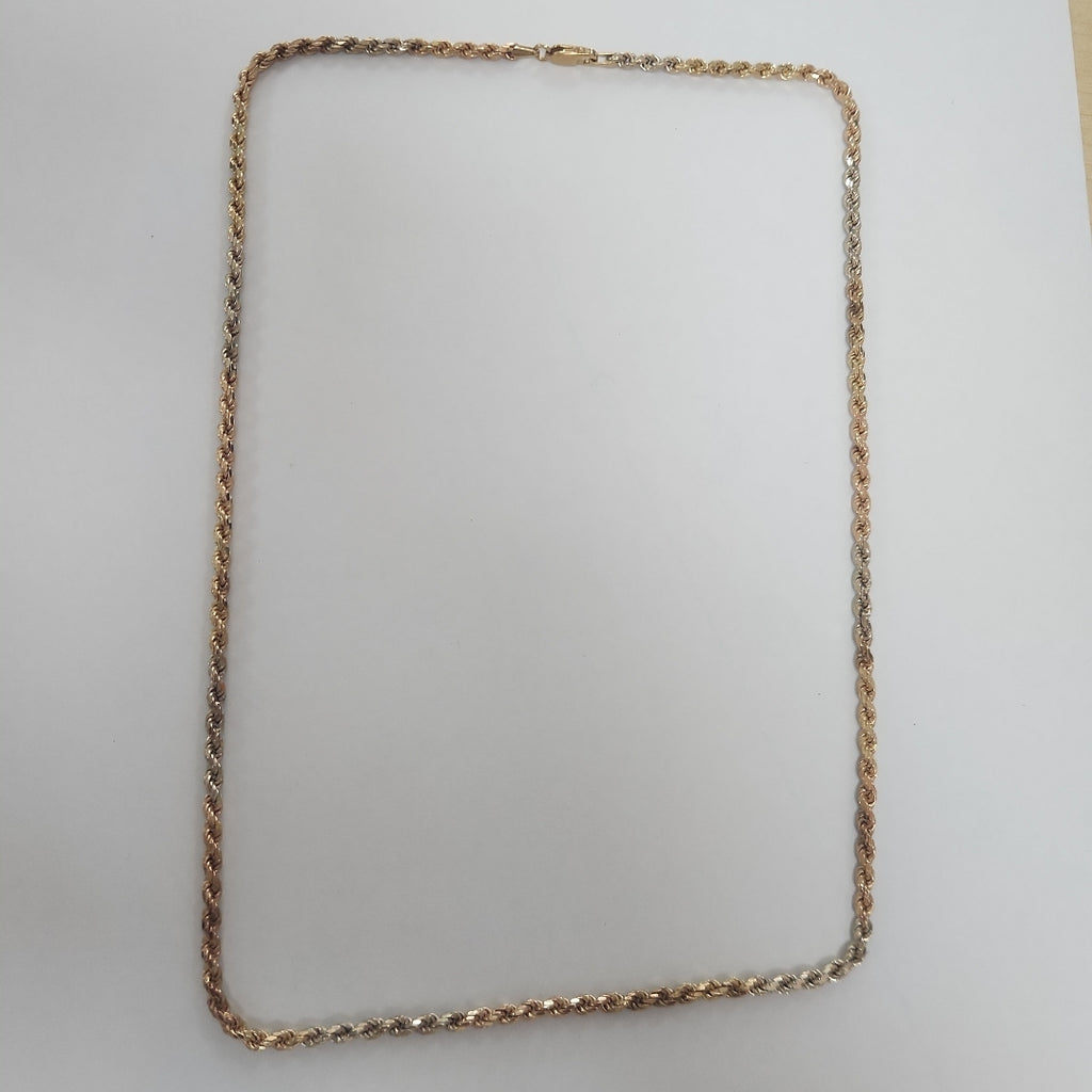 CADENA ORO COMBINADO 14 K 9,20 GRMS (SEMINUEVO)