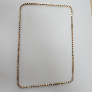 CADENA ORO COMBINADO 14 K 9,20 GRMS (SEMINUEVO)