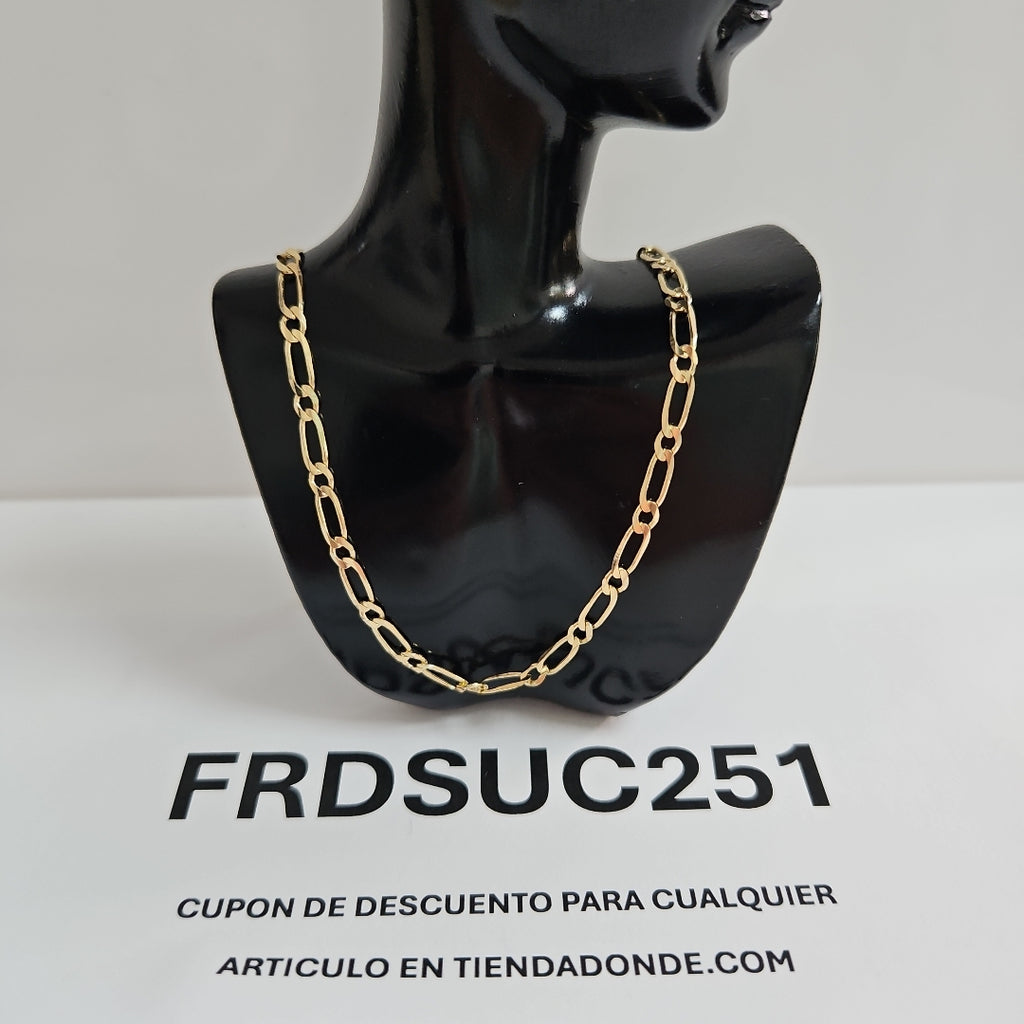 CADENAS 1X1 ORO 14K 55 CM 7.5 GR (NUEVO)