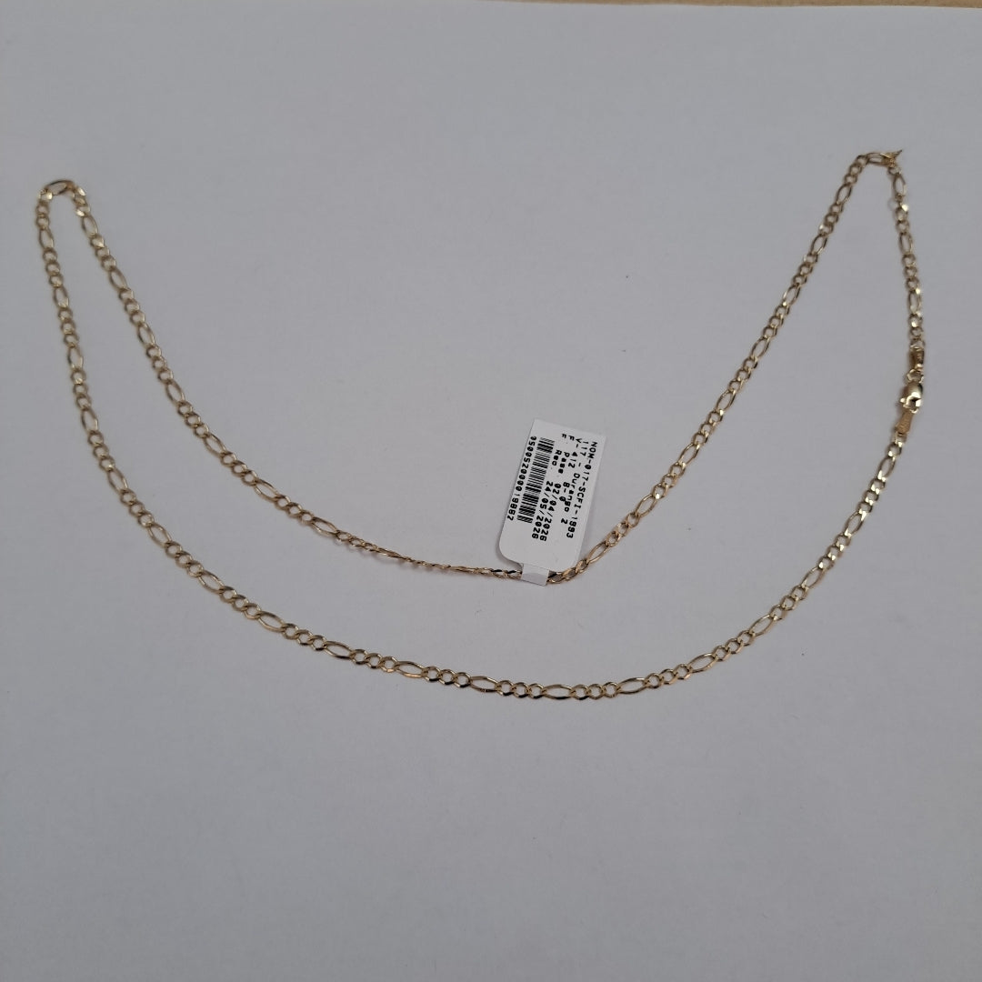 CADENAS TEJIDO 3X1 ORO 10K 60 CM 4.5 GR (NUEVO)