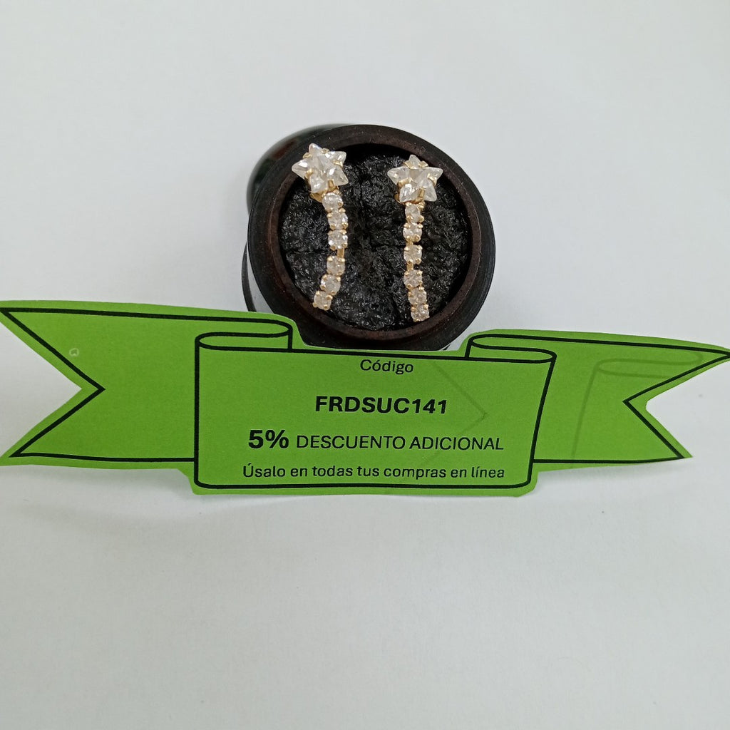 ARETES PAR ORO 10 K 1.9 GRMS (SEMINUEVO)