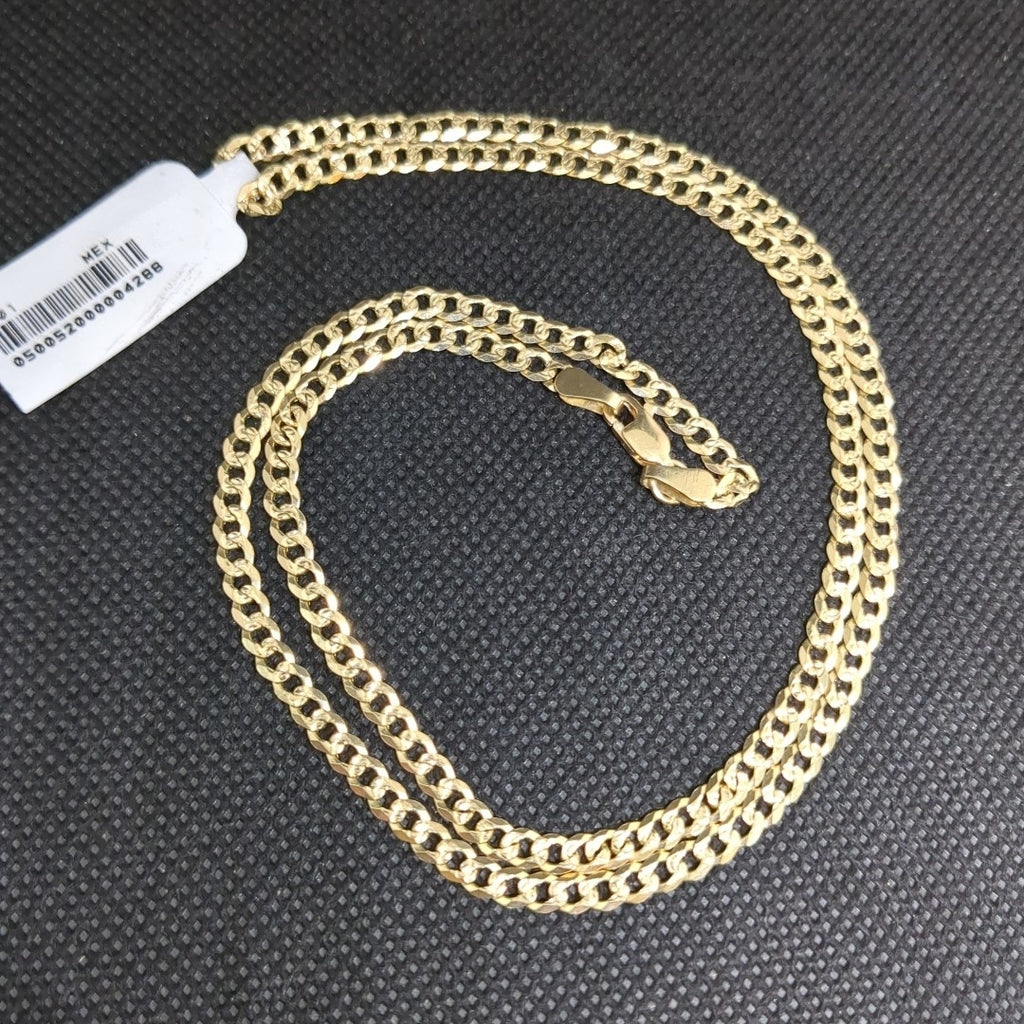 CADENA BARBADA DIAMANTADA 11.31GR 55 CM CM (NUEVO)