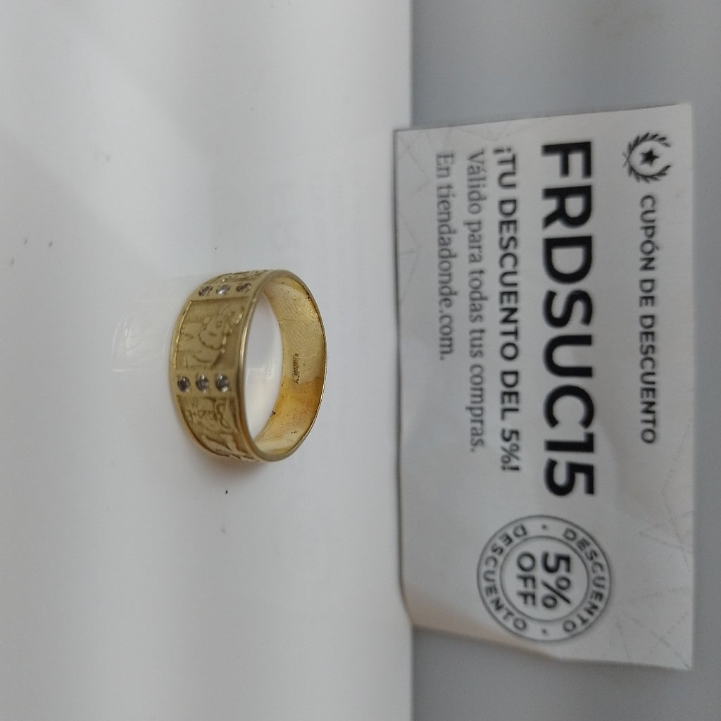 ANILLO ORO 14 K 4.1 GRMS (SEMINUEVO)