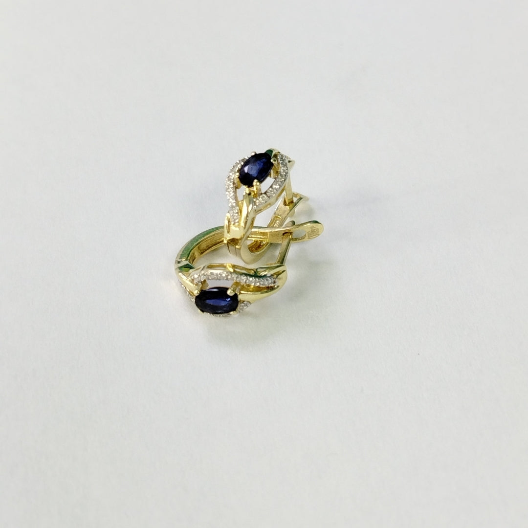 ARETES PAR ORO 14 K 3 GRMS (SEMINUEVO)