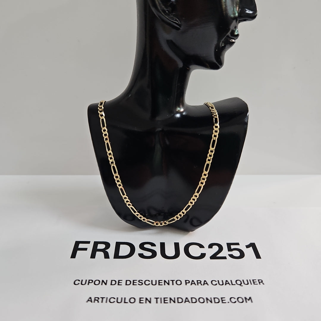 CADENAS 3X1 ORO 14K 55 CM 5 GR (NUEVO)